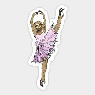 Sloth Ballerina Tutu Sticker